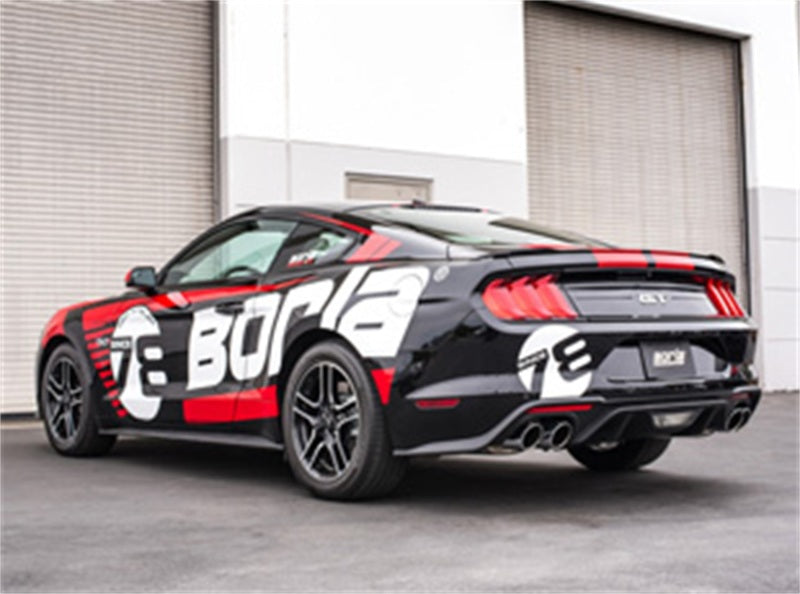 Borla 2018 Ford Mustang GT 5.0L AT/MT (w/o Valves) ATAK 3in Cat-Back Exhaust w/Polished Tips-Borla-BOR140746
