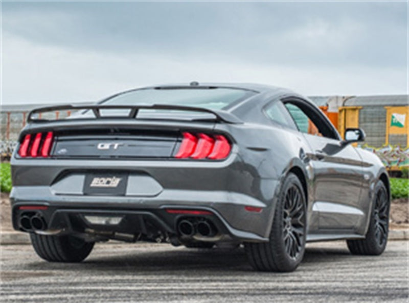 Borla 2018 Ford Mustang GT (A/T / M/T) 3in S-Type Catback Exhaust w/o Valves w/ Black Chrome Tips - Black Ops Auto Works