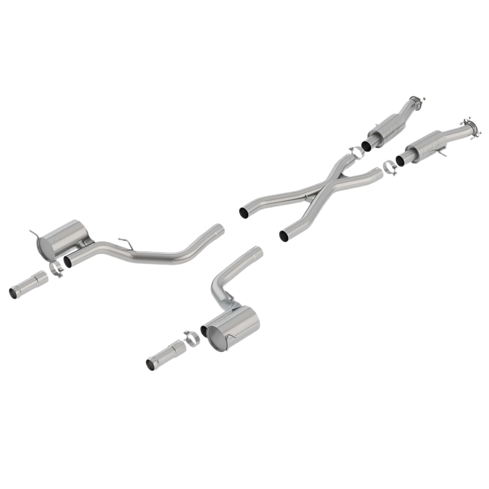 Borla 2018+ Jeep Grand Cherokee TrackHawk 6.2L V8 AWD 3in ATAK CatBack Exhaust (Uses Factory Tips)-Borla-BOR140756