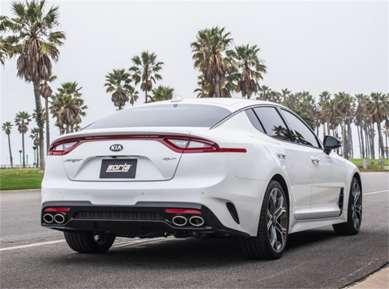 Borla 2018 Kia Stinger 3.3L V6 Turbo 2.25in Pipe Dia Dual Split Rear Exit S-Type Cat-Back Exhaust-Borla-BOR140736