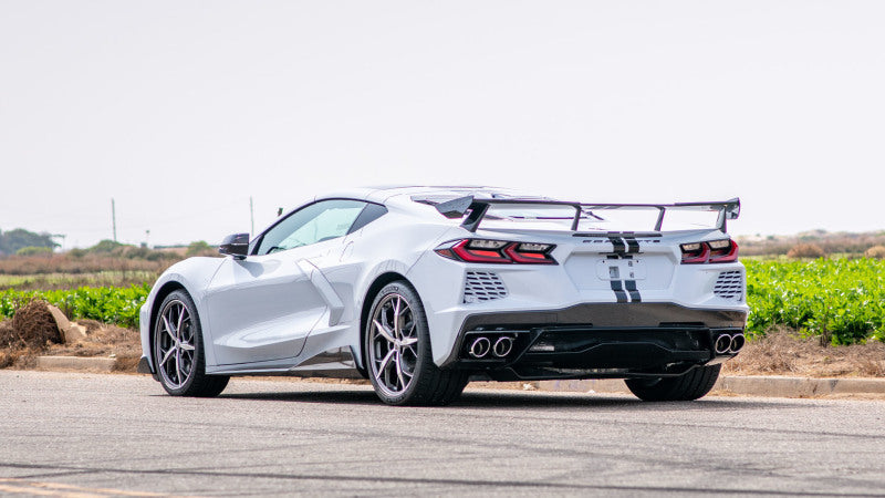 Borla 2020 Chevrolet Corvette C8 6.2L ATAK 3in Exhaust System Dual Round A/C Tips 4inx 4.75in-Borla-BOR140839