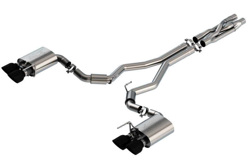 Borla 2020 Ford GT500 5.2L AT 3in ATAK CatBack Exhaust w/ Black Chrome Tips - Black Ops Auto Works