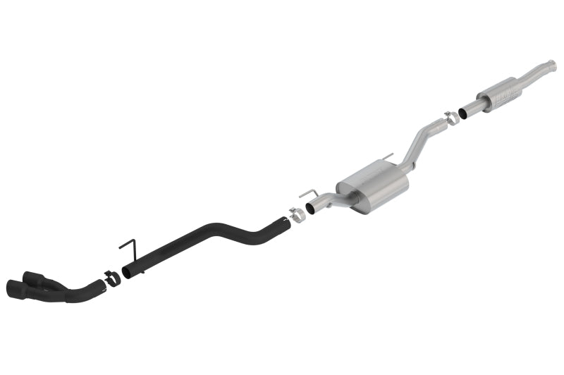 Borla 2020 Jeep Gladiator JT 3.6L V6 AWD ATAK Dual Side Catback w/ Black Tips-Borla-BOR140813CB