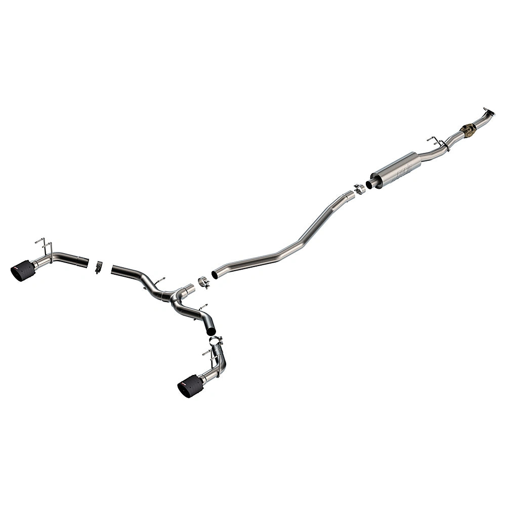 Borla 2023 Integra/22-23 Civic Si 1.5L 4 CYL. MT FWD 4DR 2.50in S-Type Catback Exhaust Carbon Fiber - Borla 140922CFBA