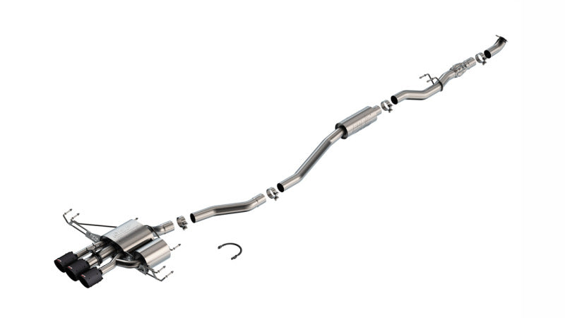 Borla 2024 Acura Integra Type S ATAK Cat Back Exhaust - Carbon Fiber & Black Anodized-Borla-BOR140986CFBA