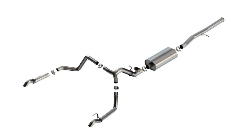 Borla 2024 Chevrolet/GMC 1500 ZR2 & AT4X 6.2L V8 4WD 4DR Touring Catback Exhaust w/ Turndown Tips-Borla-BOR141002