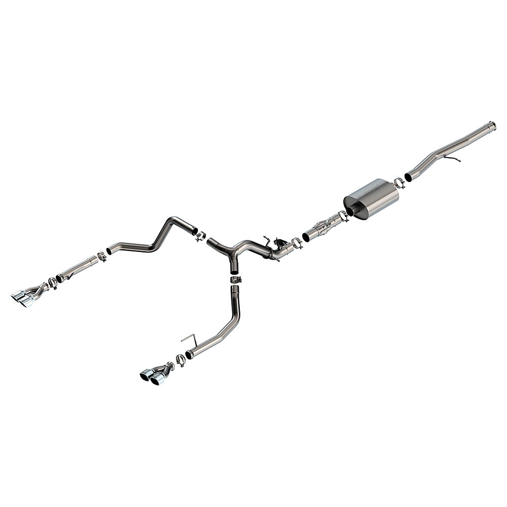 Borla 2024 Chevy Silverado 1500 6.2L V8 ATAK Catback Exhaust w/ Simulator - Chrome - Borla 140998