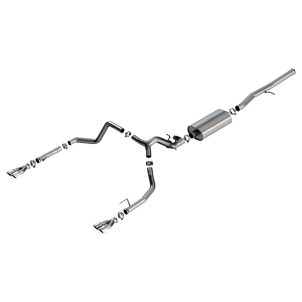 Borla 2024 Chevy Silverado 1500 6.2L V8 Touring Catback Exhaust w/ Simulator - Chrome - Borla 140992