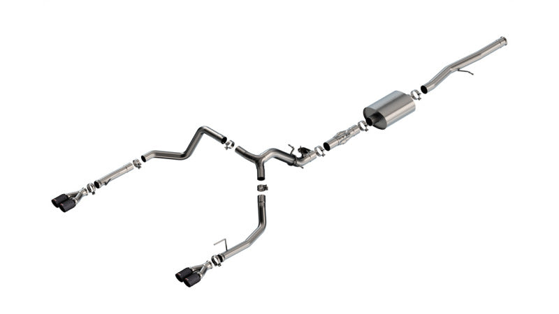 Borla 2024 Chevy Silverado 1500 6.2L V8 ATAK Catback Exhaust w/ Simulator - CF Black Anodized-Borla-BOR140997CFBA