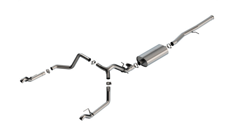 Borla 2024 Chevy Silverado 1500 6.2L V8 Touring Catback Exhaust (Use Fact Fascia Tips)-Borla-BOR140990