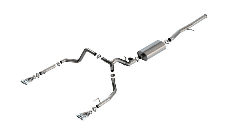 Borla 2024 Chevy Silverado 1500 6.2L V8 Touring Catback Exhaust w/ Simulator - Chrome-Borla-BOR140992