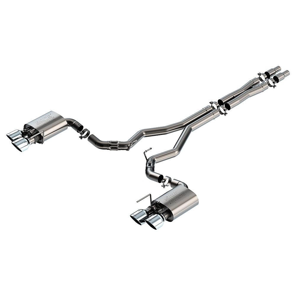 Borla 2024 Ford Mustang Dark Horse 5.0L V8 w/ Active Exhaust ATAK Cat-Back Exhaust System-Borla-BOR140965