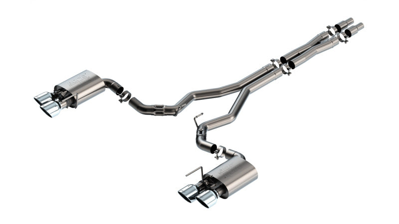 Borla 2024 Ford Mustang Dark Horse 5.0L V8 w/ Active Exhaust ATAK Cat-Back Exhaust System-Borla-BOR140965