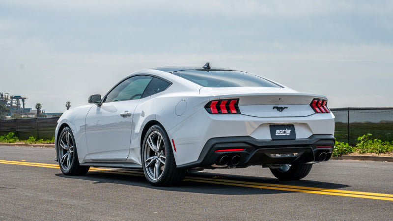 Borla 2024 Ford Mustang Ecoboost 2.3L ATAK Catback Exhaust Black Chrome w/ Quad Tip - Non-Active-Borla-BOR140982BC