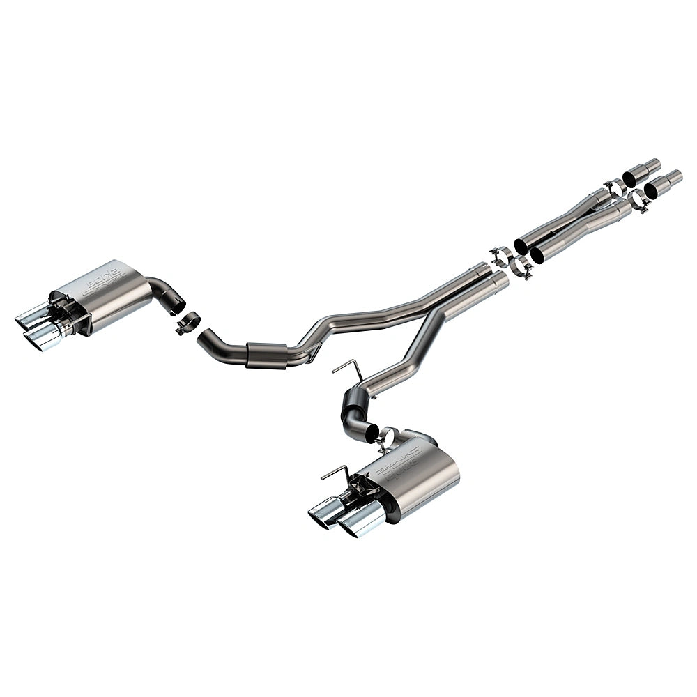 Borla 2024 Ford Mustang GT 5.0L V8 w/ Active Exhaust S-Type Cat-Back Exhaust System-Borla-BOR140962