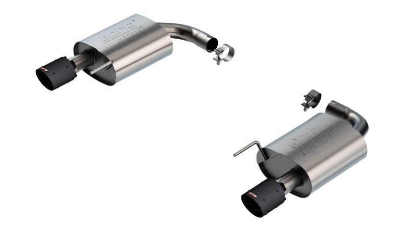 Borla 2024 Ford Mustang GT 5.0L V8 w/o Active Exhaust ATAK Axle-Back Exhaust System - Carbon Fiber-Borla-BOR11984CFBA