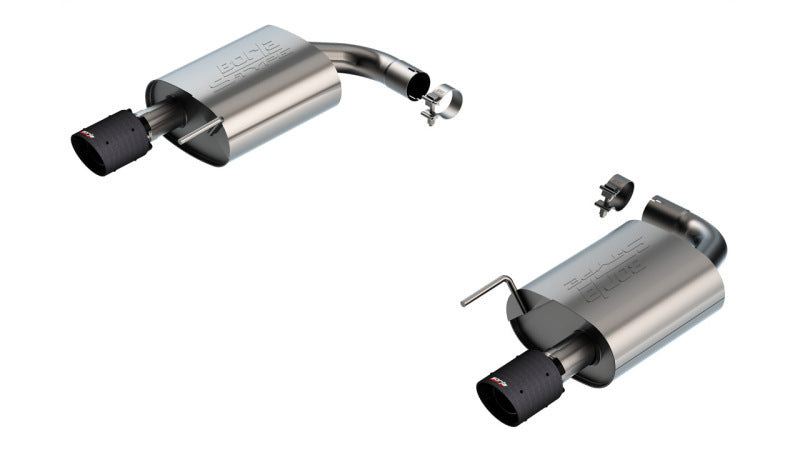 Borla 2024 Ford Mustang GT 5.0L V8 w/o Active Exhaust S-Type Axle-Back Exhaust System - Carbon Fiber-Borla-BOR11983CFBA