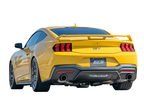 Borla 2024 Ford Mustang GT 5.0L V8 w/o Active Exhaust S-Type Cat-Back Exhaust System - Black Chrome-Borla-BOR140960BC