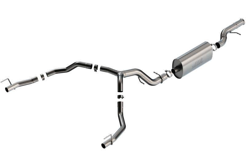 Borla 21-22 Cadillac Escalade 6.2L V8 2/4WD 4DR Touring Cat-Back Exhaust w/ Factory Bezel Tips-Borla-BOR140889