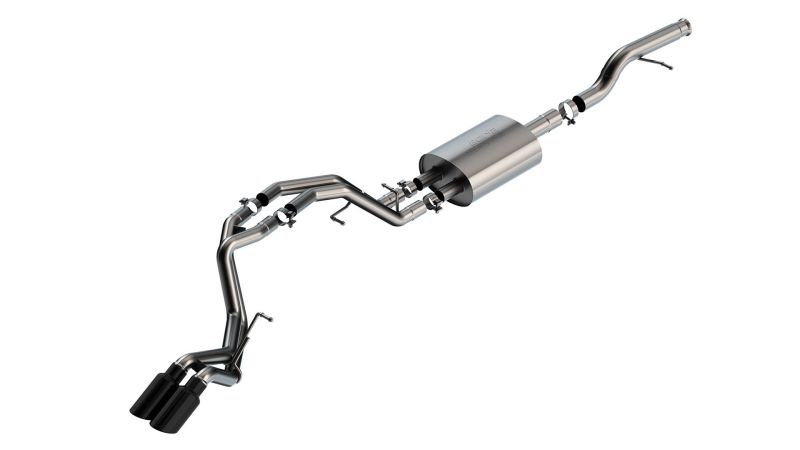 Borla 21-22 Chevrolet Tahoe 5.3L V8 AT 2/4WD S-type Cat-back Exhaust (Black Chrome)-Borla-BOR140855BC