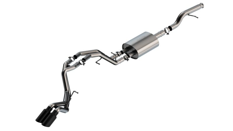 Borla 21-22 Chevrolet Tahoe 5.3L V8 AT 2/4WD Touring Cat-Back Exhaust (Black Chrome)-Borla-BOR140854BC