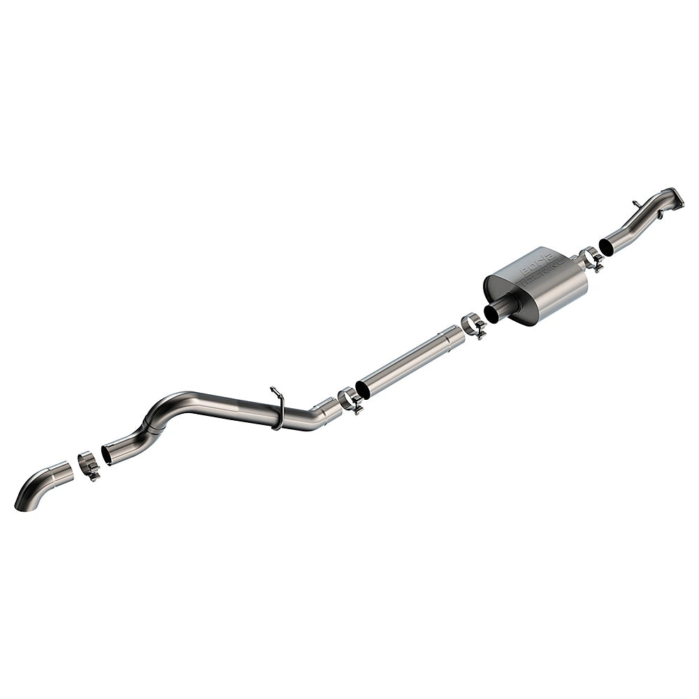 Borla 21-22 Ford Bronco 2.3L 2DR/4DR T-304 Stainless Steel Cat-Back Touring Exhaust - Brushed-Borla-BOR140897