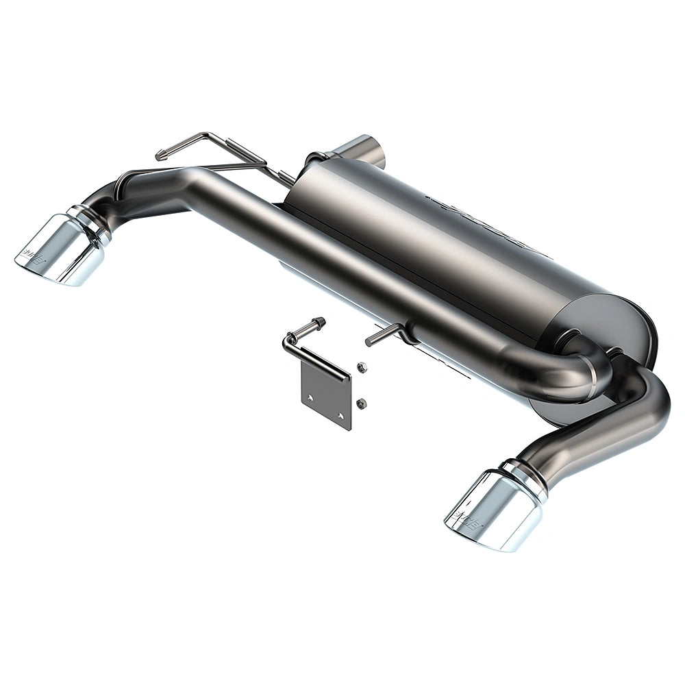 Borla 21-22 Ford Bronco 2.7L V6 4WD ATAK Axle Back Exhaust w/ Bright Chrome Tips-Borla-BOR11978