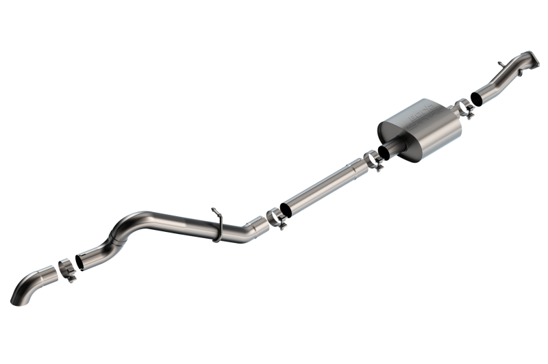 Borla 21-22 Ford Bronco 2.3L 2DR/4DR T-304 Stainless Steel Cat-Back S-Type Exhaust - Brushed-Borla-BOR140898