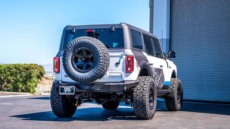 Borla 21-22 Ford Bronco 2.3L 4WD ATAK Axle Back Exhaust w/ Black Coated Tips-Borla-BOR11975CB
