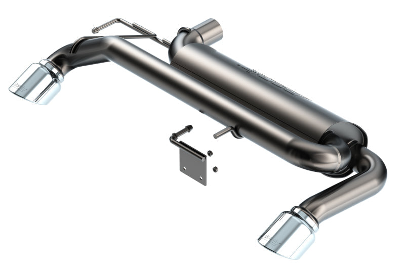 Borla 21-22 Ford Bronco 2.3L 4WD ATAK Axle Back Exhaust w/ Bright Chrome Tips-Borla-BOR11975