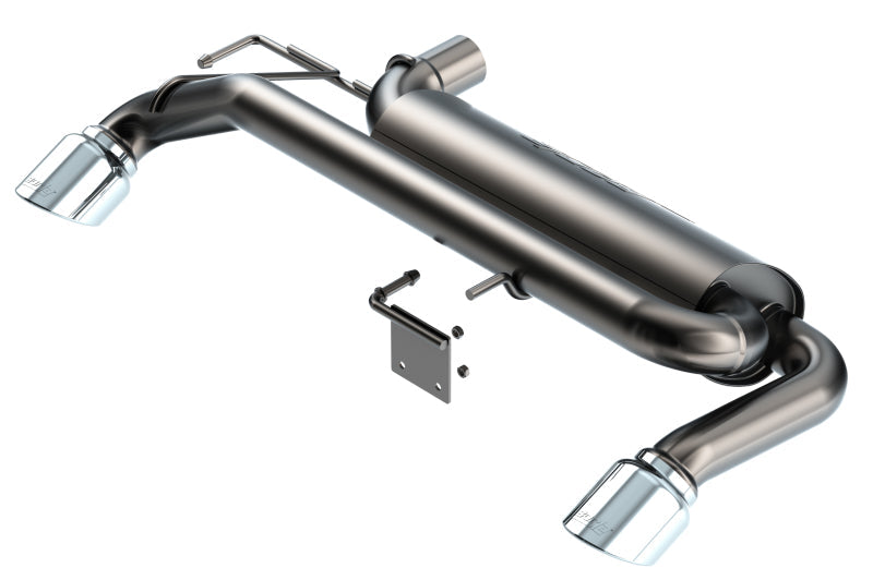 Borla 21-22 Ford Bronco 2.3L 4WD Touring Axle Back Exhaust w/ Bright Chrome Tips-Borla-BOR11973