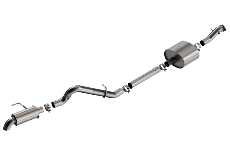 Borla 21-22 Ford Bronco 2.7L 2DR/4DR T-304 Stainless Steel Cat-Back Touring Exhaust - Brushed-Borla-BOR140901