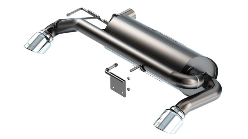 Borla 21-22 Ford Bronco 2.7L V6 4WD ATAK Axle Back Exhaust w/ Bright Chrome Tips-Borla-BOR11978