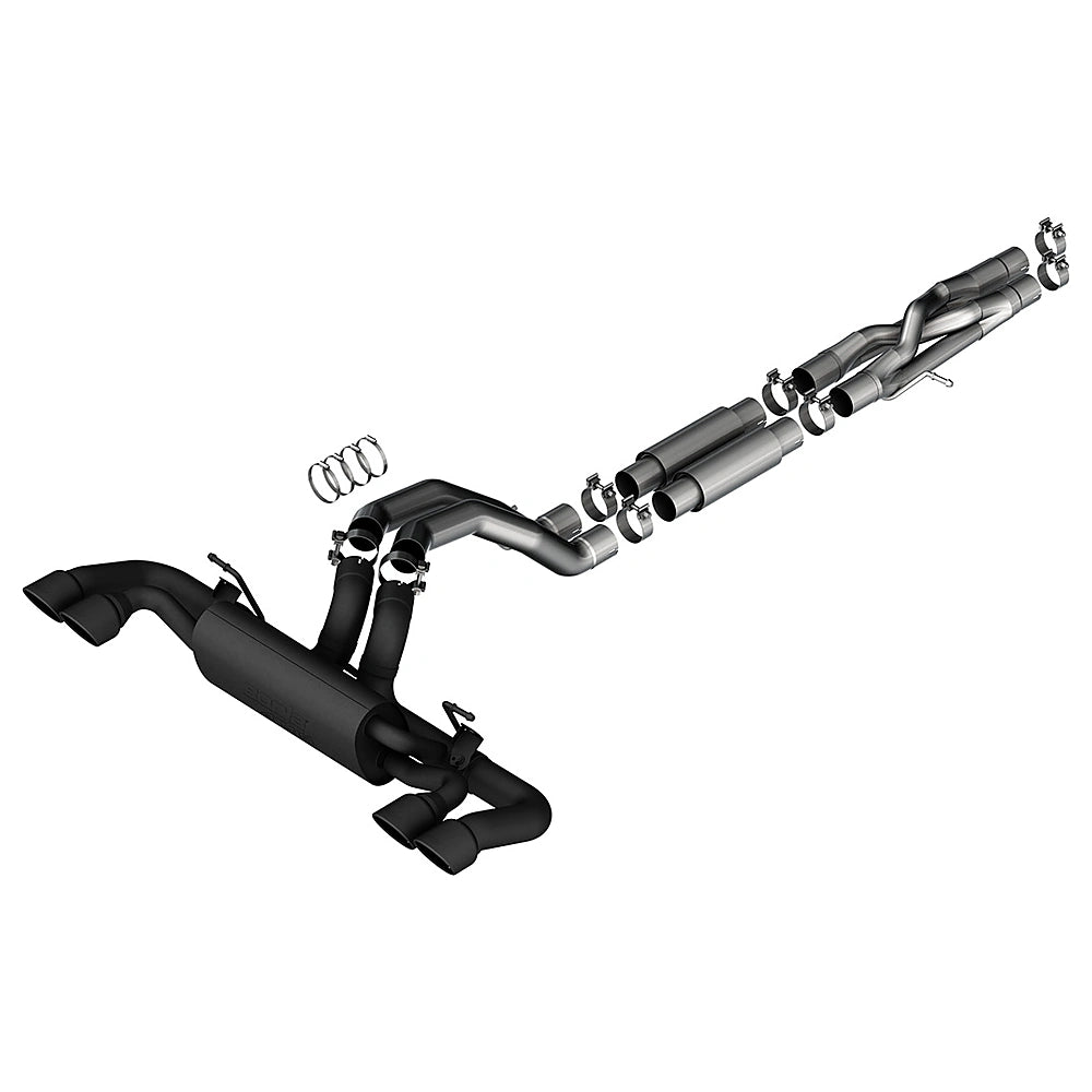 Borla 21-22 Jeep Wrangler Rubicon 392 6.4L V8 AT 4WD 4DR ATAK Cat-Back Exhaust - Coated Black-Borla-BOR140893CB