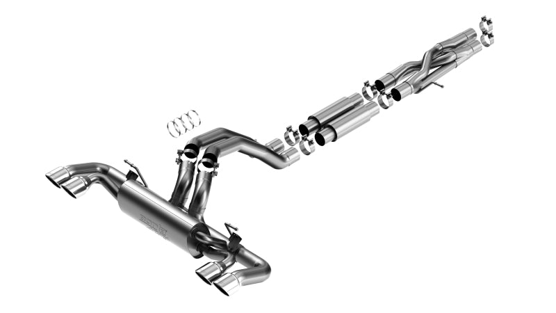 Borla 21-22 Jeep Wrangler Rubicon 392 6.4L V8 AT 4WD 4DR ATAK Cat-Back Exhaust (Stainless)-Borla-BOR140893