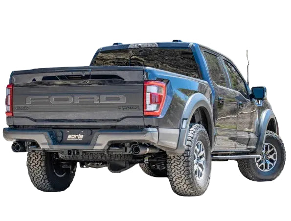 Borla 21-23 Ford Raptor 3in Tail Pipe Kit 4.5in Tip - Carbon Fiber Black Anodized-Borla-BOR60727CFBA