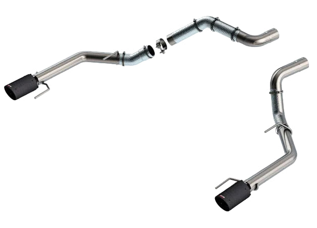 Borla 21-23 Ford Raptor 3in Tail Pipe Kit 4.5in Tip - Carbon Fiber Black Anodized-Borla-BOR60727CFBA