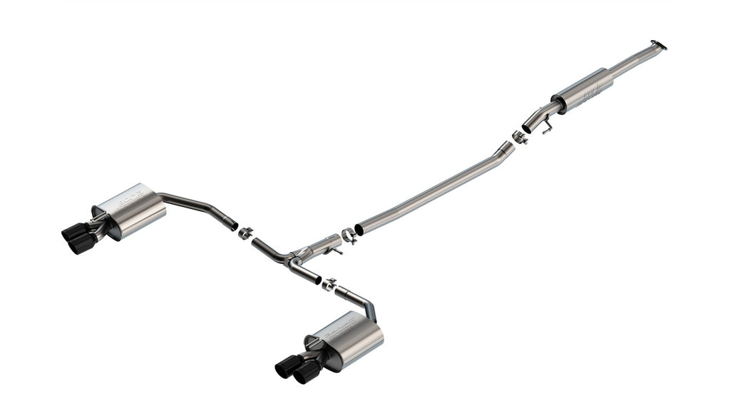 Borla 21-23 Kia K5 GT i4 AT FWD 4DR 2.00in 2.75in S-Type Exhaust - Black Chrome-Borla-BOR140891BC