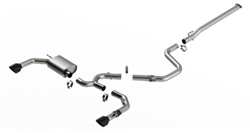 Borla 22-23 Hyundai Elantra N 2.0L 4 CYL. Turbo AT/MT ATAK Catback Exhaust Black Chrome-Borla-BOR140925BC