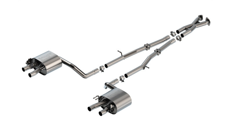Borla 22-23 Kia Stinger 3.3L V6 Turbo 2.25in Pipe Dia Dual Split Rear Exit S-Type Cat-Back Exhaust-Borla-BOR140936