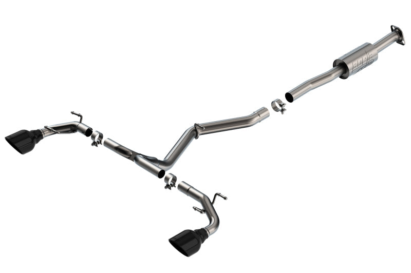 Borla 22-23 Subaru BRZ/Toyota GR86 2.4L RWD AT/MT ATAK Catback Exhaust - Black Chrome Tips-Borla-BOR140910BC