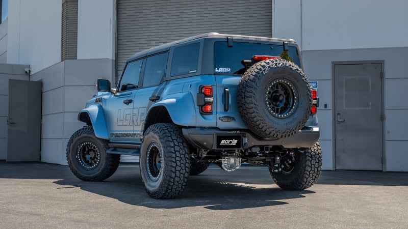 Borla 22-24 Ford Bronco Raptor V6 Turbo AT 2WD / 4WD ATAK Catback Exhaust w/ 4in Black Coated Tips-Borla-BOR140934CB