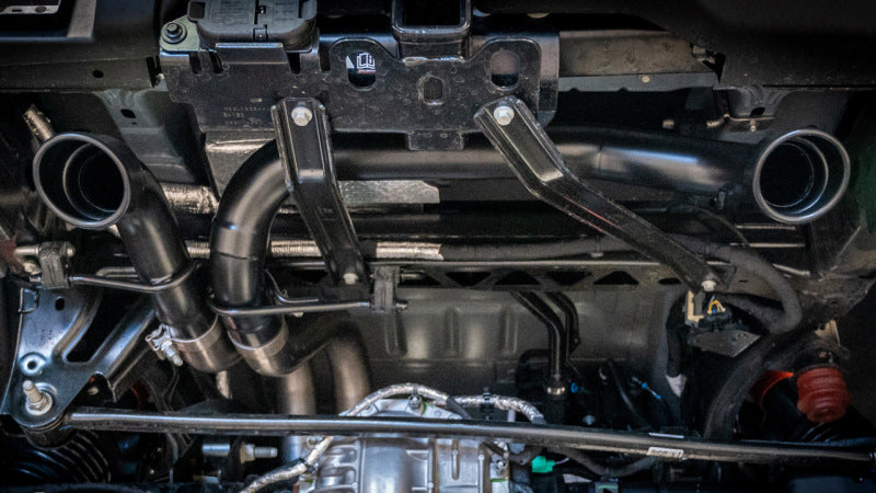 Borla 22-24 Ford Bronco Raptor V6 Turbo AT 2WD / 4WD ATAK Catback Exhaust w/ 4in Black Coated Tips-Borla-BOR140934CB