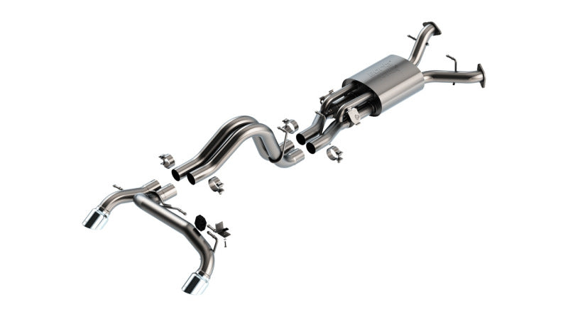 Borla 22-24 Ford Bronco Raptor V6 Turbo AT 2WD / 4WD ATAK Catback Exhaust w/ 4in Chrome Tips-Borla-BOR140934