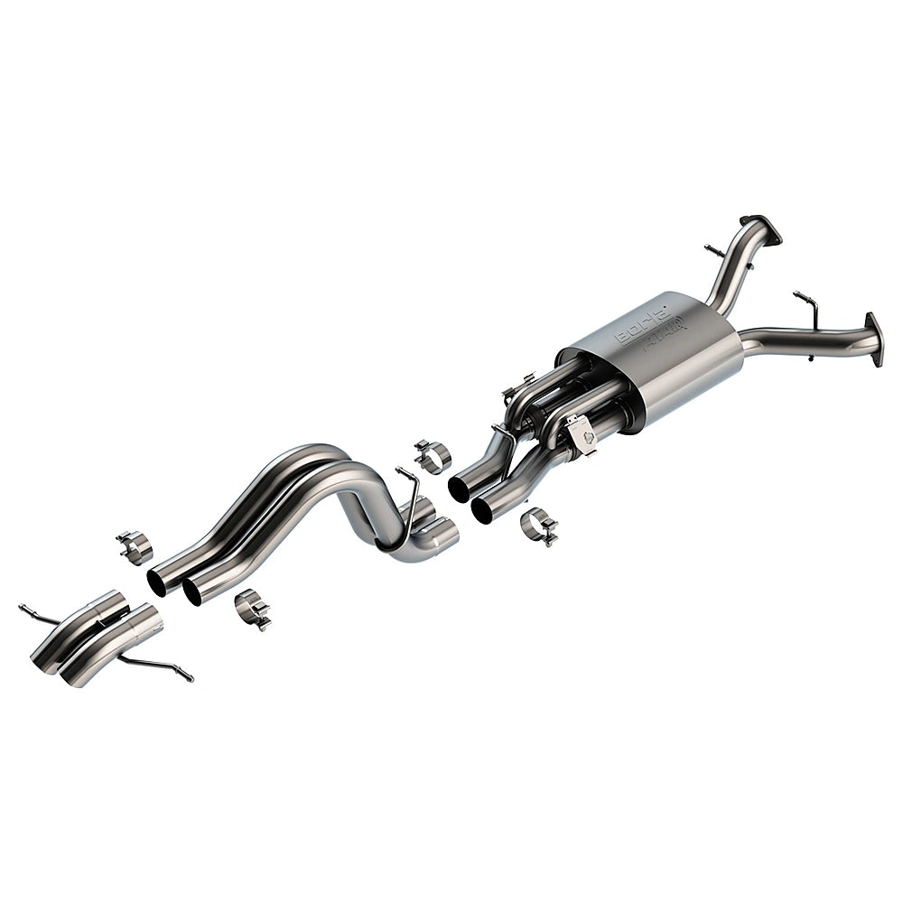 Borla 22-24 Ford Bronco Raptor V6 Turbo AT 2WD / 4WD ATAK Catback Exhaust w/ Turndown Tips-Borla-BOR140935