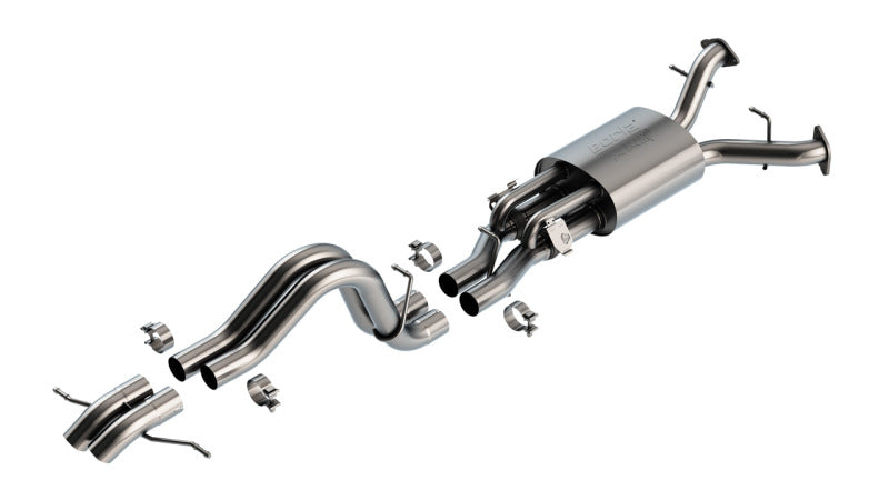 Borla 22-24 Ford Bronco Raptor V6 Turbo AT 2WD / 4WD ATAK Catback Exhaust w/ Turndown Tips-Borla-BOR140935