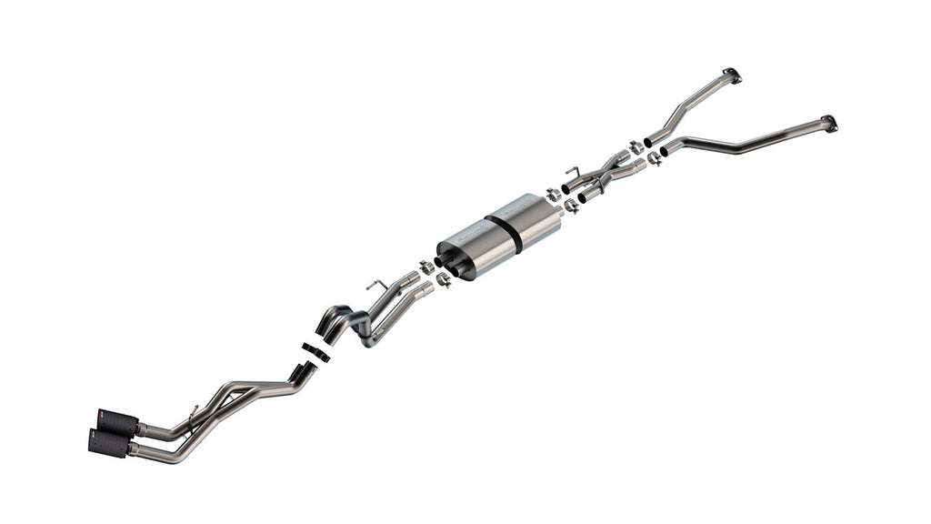 Borla 22-24 Toyota Tundra 3.4L V6 (Inc. Hyb.) Ext. Cab/STD Bed/145.7in WB S-Type Cat-Back - Carbon-Borla-BOR140939CFBA