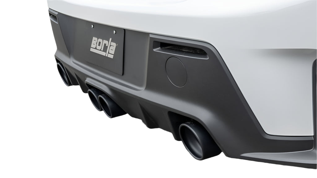 Borla 23-24 Toyota GR Corolla ATAK Cat Back System w/ Black Tips-Borla-BOR140942CB