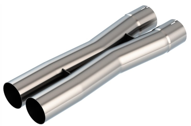 Borla 2.5in Universal X-Pipe 3.21in Inlet Centerline 3.45in Outlet Centerline 27.63in OAL-Borla-BOR621104