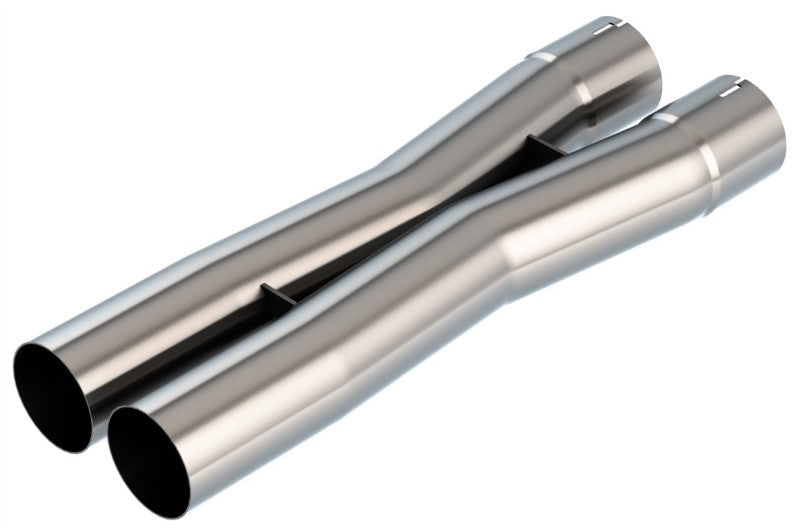 Borla 3.0in Universal X-Pipe 4.43in Inlet Centerline 3.51in Outlet Centerline 21.06in OAL-Borla-BOR621106